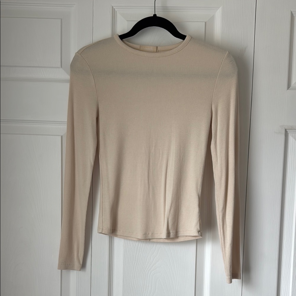 nuuds slinky rib long sleeve bone
